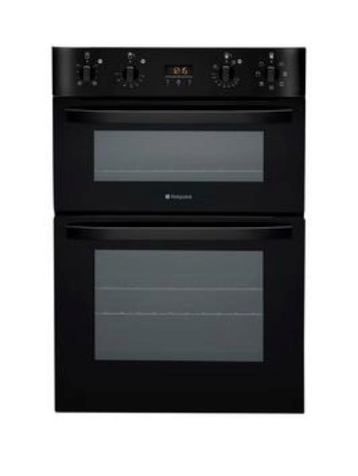 Hotpoint Ultima Dh93Ck Built-In Multifunction Electric Double Oven - Black